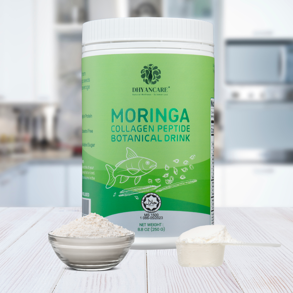DHYANCARE Moringa Collagen Peptides Botanical Drink - Website Special Price!